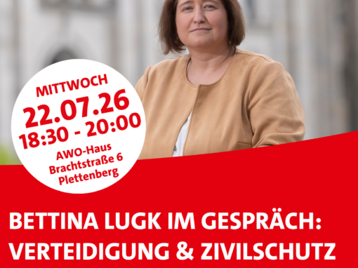 Verteidigung und Zivilschutz – Unsere Bundestagsabgeordnete Bettina Lugk im Gespräch 22.7.2026
