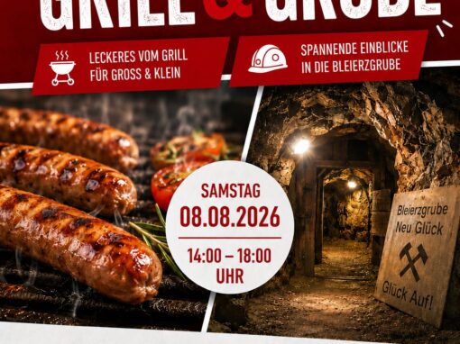 Einladung Bürgerinnen und Bürger: Führung Bleierzgrube Neu Glück und gemütliches Grillen